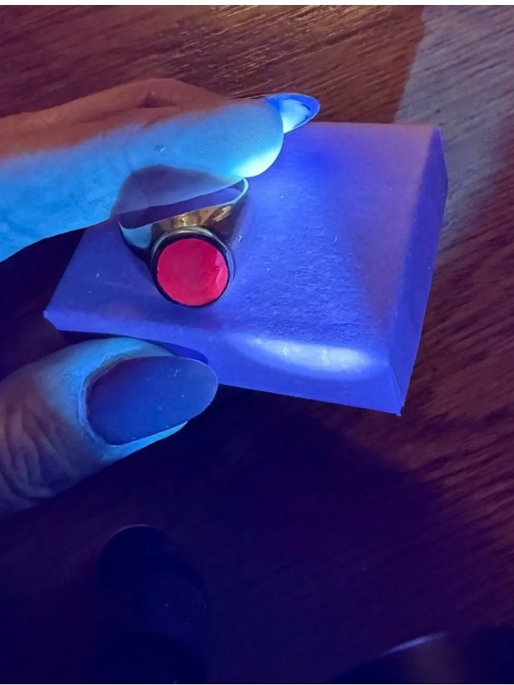 Sterling Silver Ring with Genuine Ruby Stone